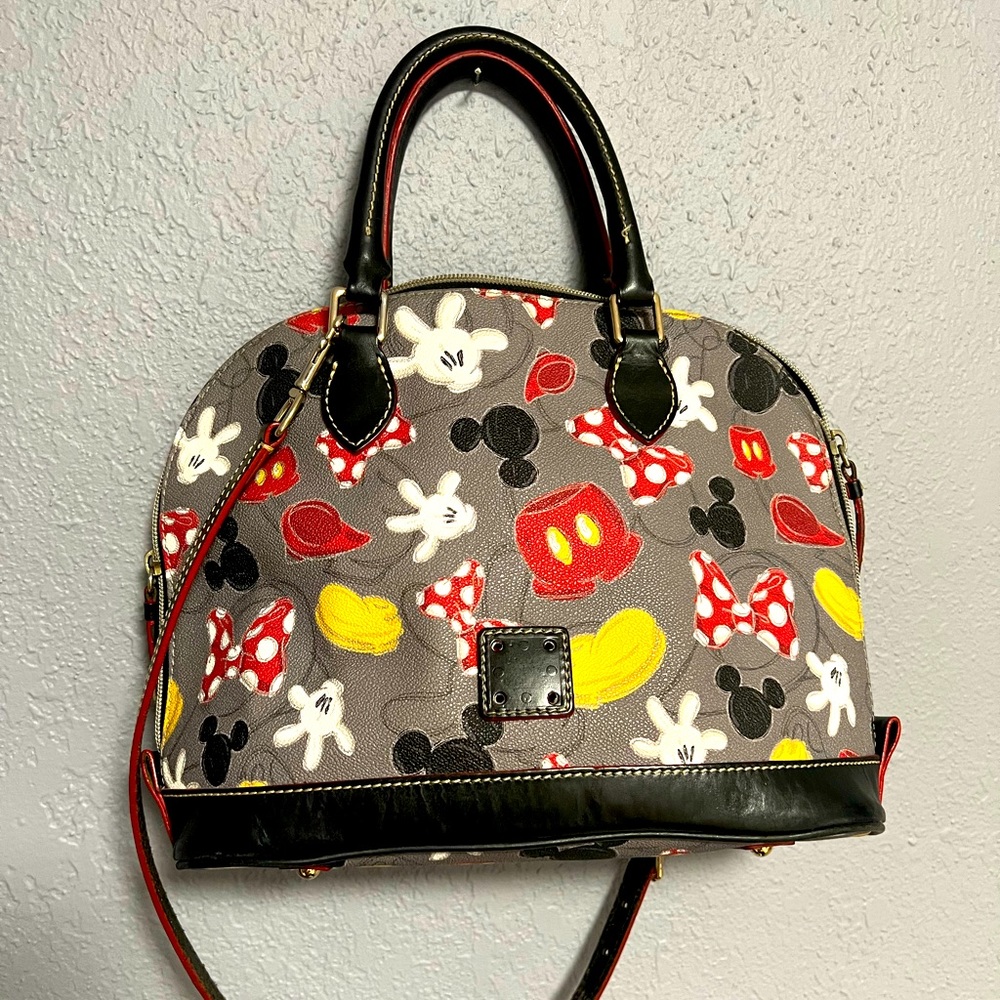 USED Best of Mickey/Mickey Mania Dooney&Burke Purse Wallet Combo